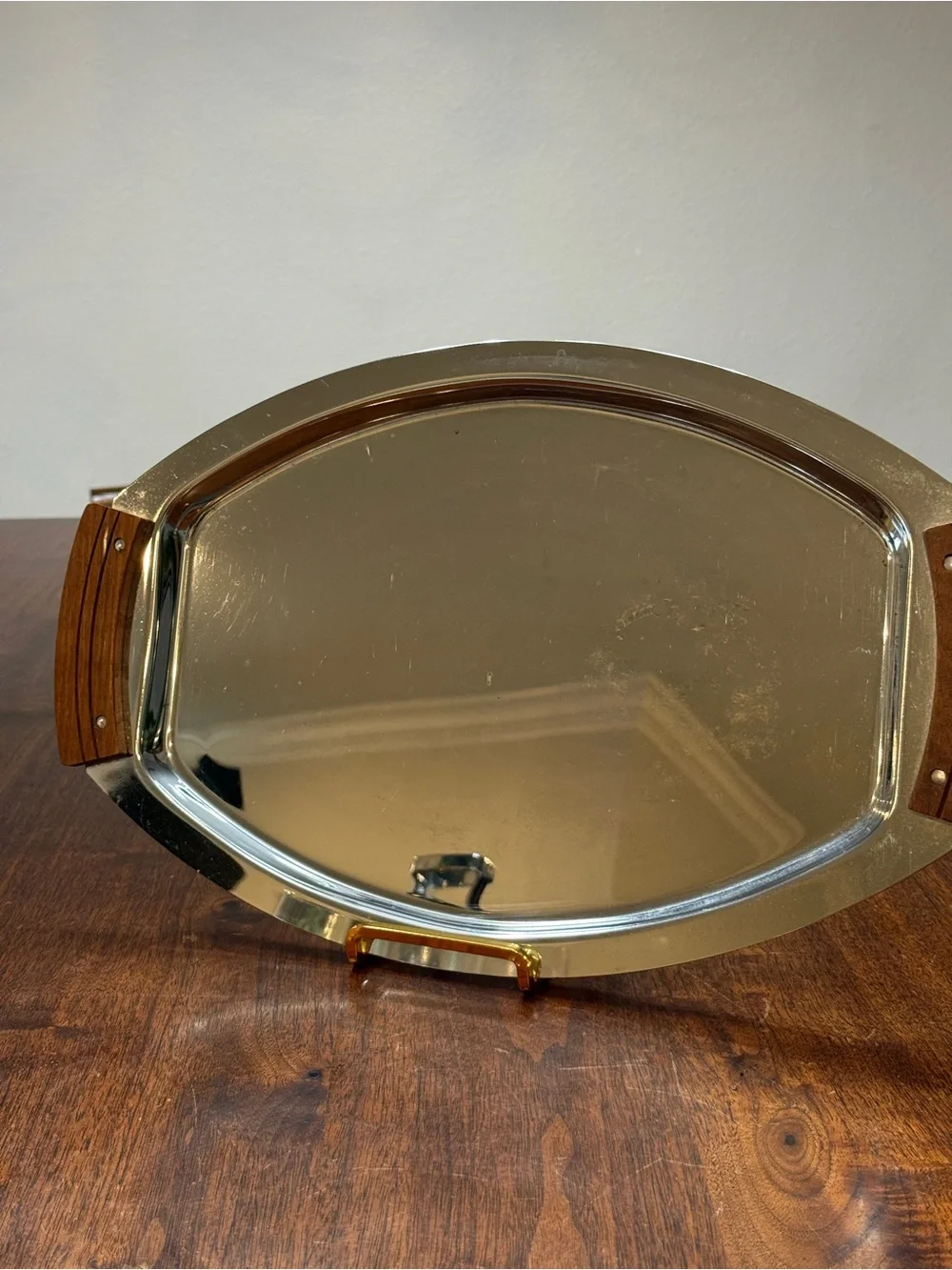 Vintage mid-century modern carousel bar set